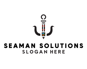 Seaman - Seafood Anchor Restaurant logo design