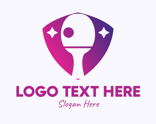 Galactic - Table Tennis Galaxy Shield logo design