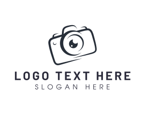 Vlogging - Shutter Camera Photography logo design