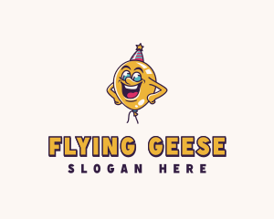 Party Store - Balloon Party Hat logo design