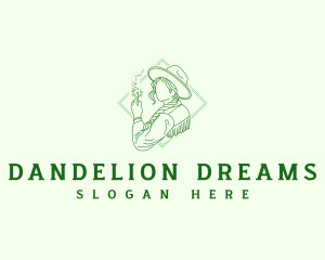 Dandelion - Western Farm Cowgirl logo design