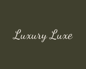 Luxury Script Business logo design