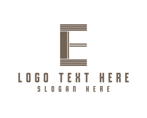 Engineering - Hotel Property Real Estate Letter E logo design