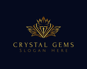 Crown Diamond Jewelry logo design