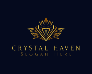 Crown Diamond Jewelry logo design