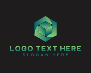 Hexagon Fintech Vortex logo design