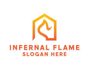 Flame Grill Barbecue logo design
