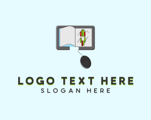 Education - Online Learning Ebook logo design