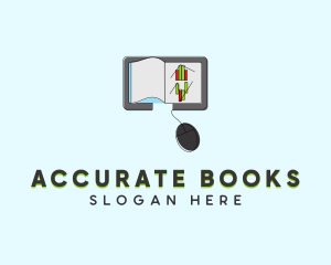 Online Learning Ebook logo design