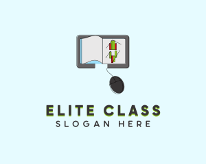 Online Learning Ebook logo design