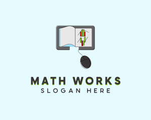 Math - Online Learning Ebook logo design