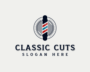 Barber - Hairstyling Haircut Barber logo design