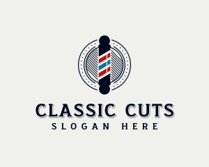 Hairstyling Haircut Barber logo design