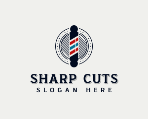 Barber - Hairstyling Haircut Barber logo design