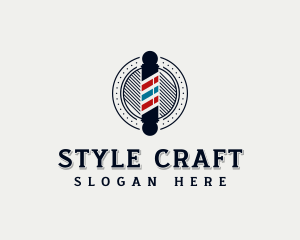 Hairstyling - Hairstyling Haircut Barber logo design