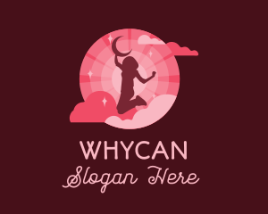 Dream Moon Star Woman Logo