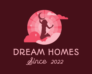Media Company - Dream Moon Star Woman logo design