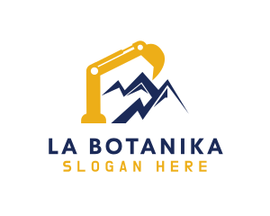 Excavator Mountain Builder Logo