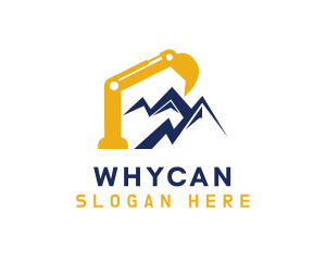 Mountain - Excavator Mountain Builder logo design