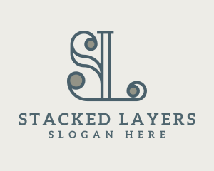 Elegant Letter SL  Monogram logo design
