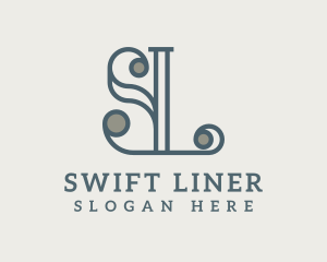 Elegant Letter SL  Monogram logo design