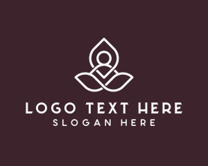 Peace - Chakra Yoga Meditation logo design