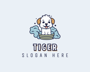 Pet - Puppy Bubble Bath logo design