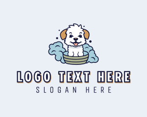 Bubbles - Puppy Bubble Bath logo design