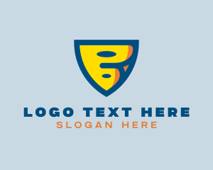 Letter B - Playful Cartoon Shield logo design