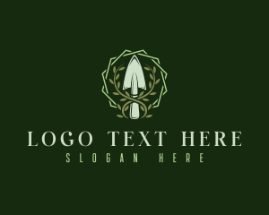 Garden Trowel - Plant Gardening Trowel logo design