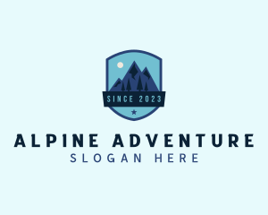 Alpine Mountain Trekking logo design