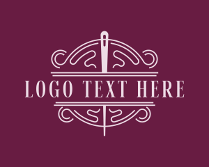 Diy - Embroidery Stitching Tailoring logo design