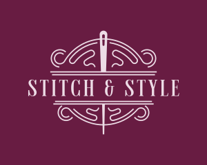 Embroidery Stitching Tailoring logo design