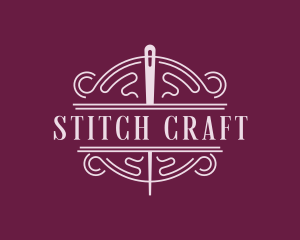Embroidery Stitching Tailoring logo design