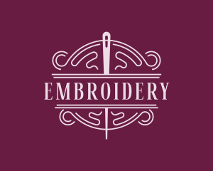 Embroidery Stitching Tailoring logo design