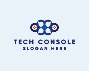 Console - Gamepad Console Knuckle logo design