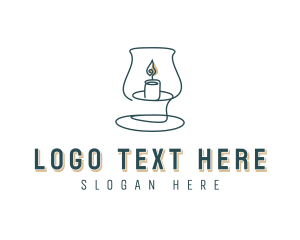 Candle - Candlelight Home Decor logo design