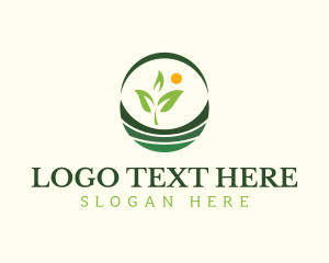 Agriculture - Agriculture Farming Land logo design