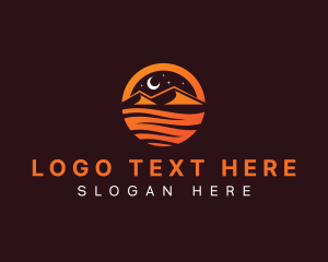 Outdoor - Dune Desert Moon logo design