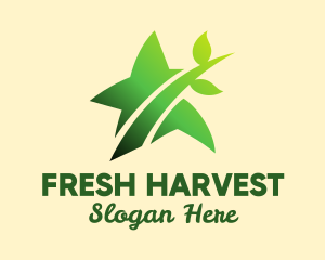 Vegetables - Vegan Star Restaurant logo design