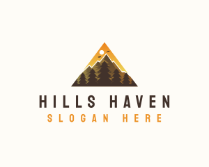 Mountain Peak Triangle logo design