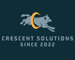 Crescent - Astral Wolf Crescent logo design