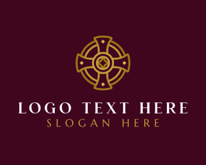 Religious Christian Cross logo design