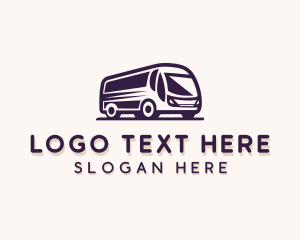 Metro - Shuttle Bus Transportation Vehicle logo design