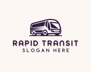 Shuttle Bus Transportation Vehicle logo design