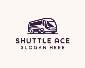 Shuttle Bus Transportation Vehicle logo design