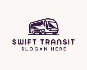 Transit - Shuttle Bus Transportation Vehicle logo design