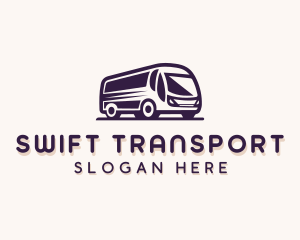 Shuttle Bus Transportation Vehicle logo design