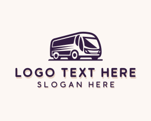 Shuttle Bus Transportation Vehicle Logo