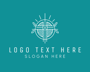 Funeral - Holy Cross Crucifix logo design